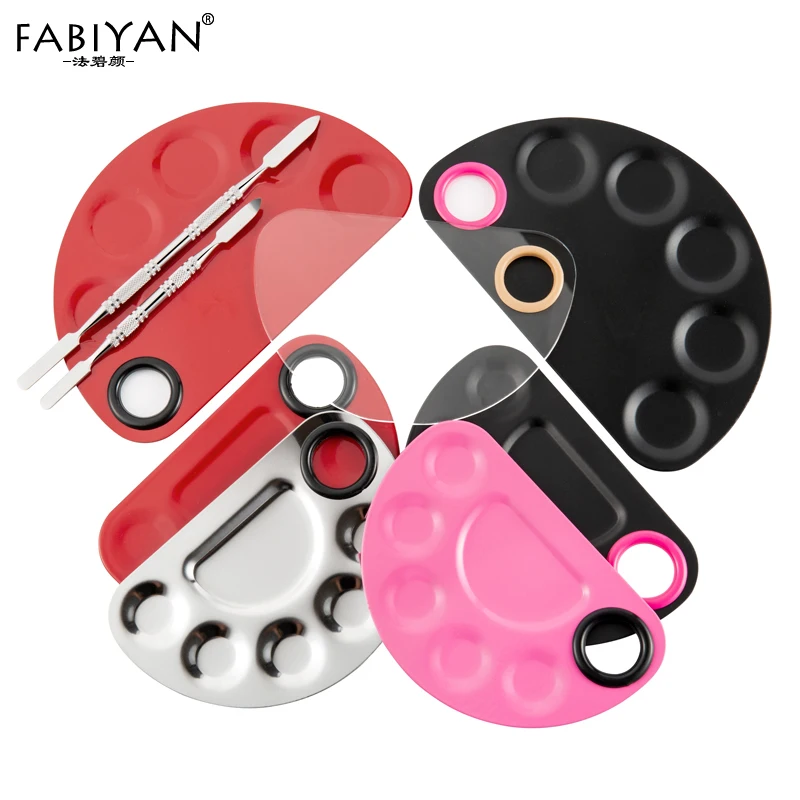 Stainless Steel /Acrylic Clear Makeup Palette Spatula Mixing Cream Foundation Eyeshadow Nail Art Polish Tool 5 Holes Plates
Stainless Steel /Acrylic Clear Makeup Palette Spatula Mixing Cream Foundation Eyeshadow Nail Art Polish Tool 5 Holes Plates