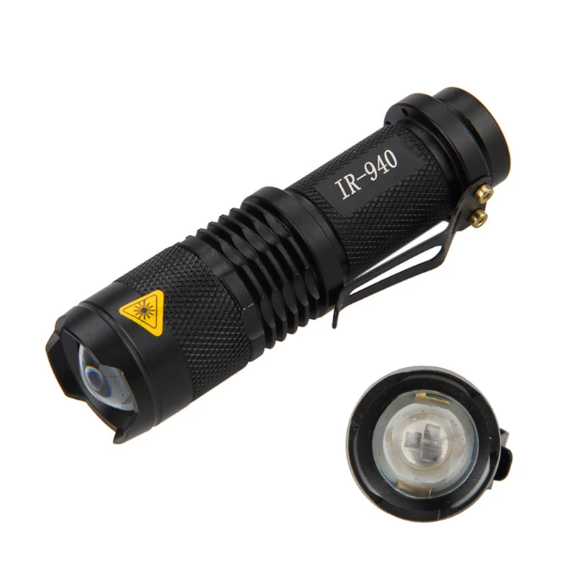 SK68 Infrared IR red light LED Flashlight IR850nm IR940nm Night Vision Camera Fill Light LED Lamp (1* AA Battery)
SK68 Infrared IR red light LED Flashlight IR850nm IR940nm Night Vision Camera Fill Light LED Lamp (1* AA Battery)