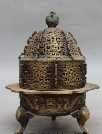 JP S0177 10" Marked Chinese Feng Shui Bronze Dragon Elephant Incense Burner Censer Statue
JP S0177 10" Marked Chinese Feng Shui Bronze Dragon Elephant Incense Burner Censer Statue