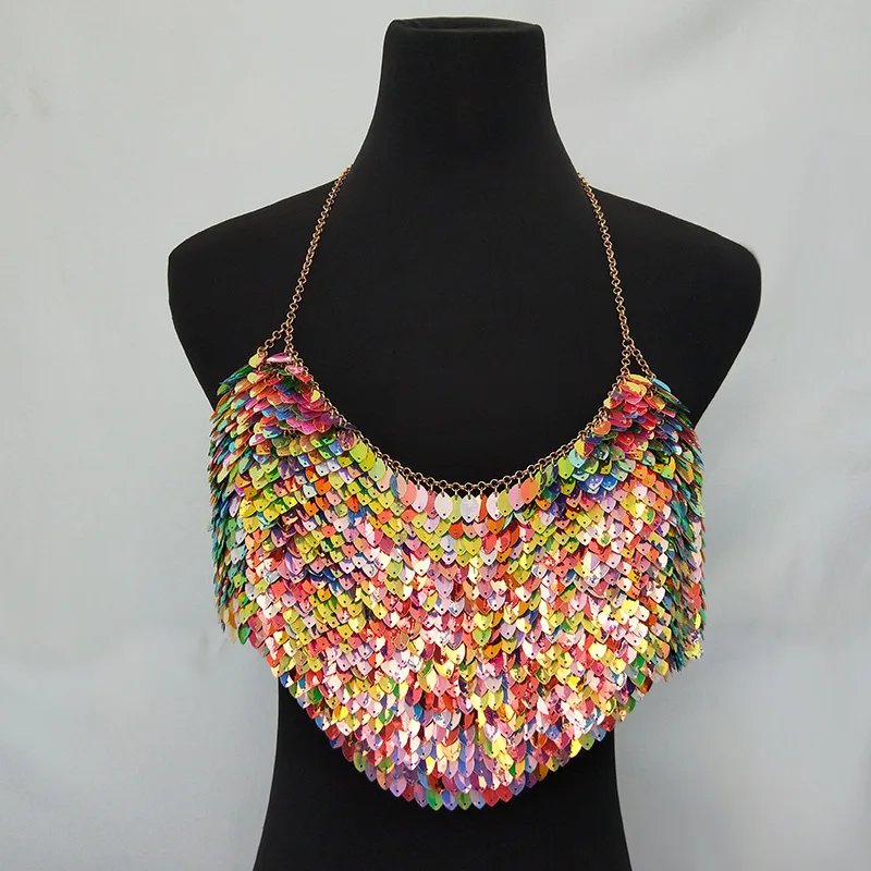 MUXU Sexy Neck Hanging backless crop tank top women summer cropped feminino sexy halter sequin short glitter top woman clothes
MUXU Sexy Neck Hanging backless crop tank top women summer cropped feminino sexy halter sequin short glitter top woman clothes