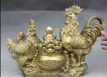 ymying 1012+++++14" Folk China Fengshui Brass 3 Rooster Cock Yuanbao Treasure bowl Wealth Statue
ymying 1012+++++14" Folk China Fengshui Brass 3 Rooster Cock Yuanbao Treasure bowl Wealth Statue