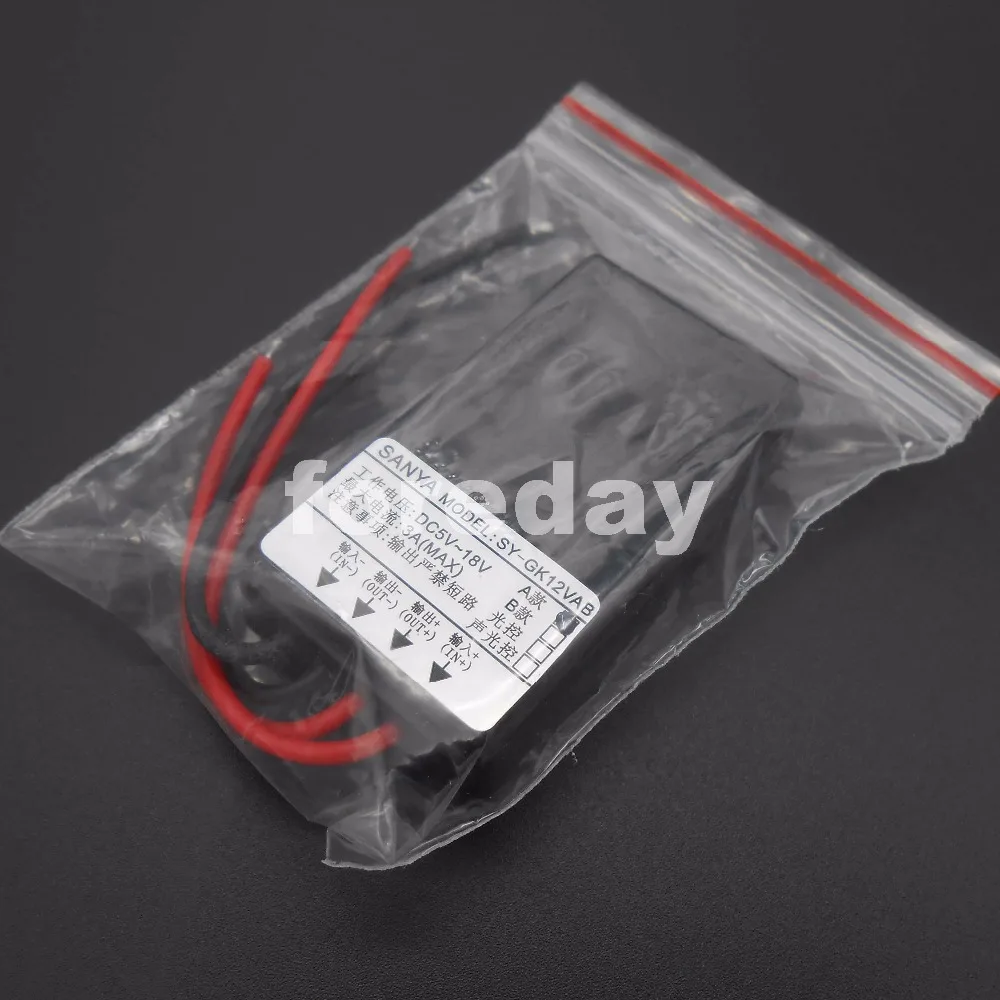 NEW DC 5V-18V Controller Day Off Night Work Solar Light Control Module Black Dusk to Dawn Control Sunset Twilight Switch *FD125
NEW DC 5V-18V Controller Day Off Night Work Solar Light Control Module Black Dusk to Dawn Control Sunset Twilight Switch *FD125