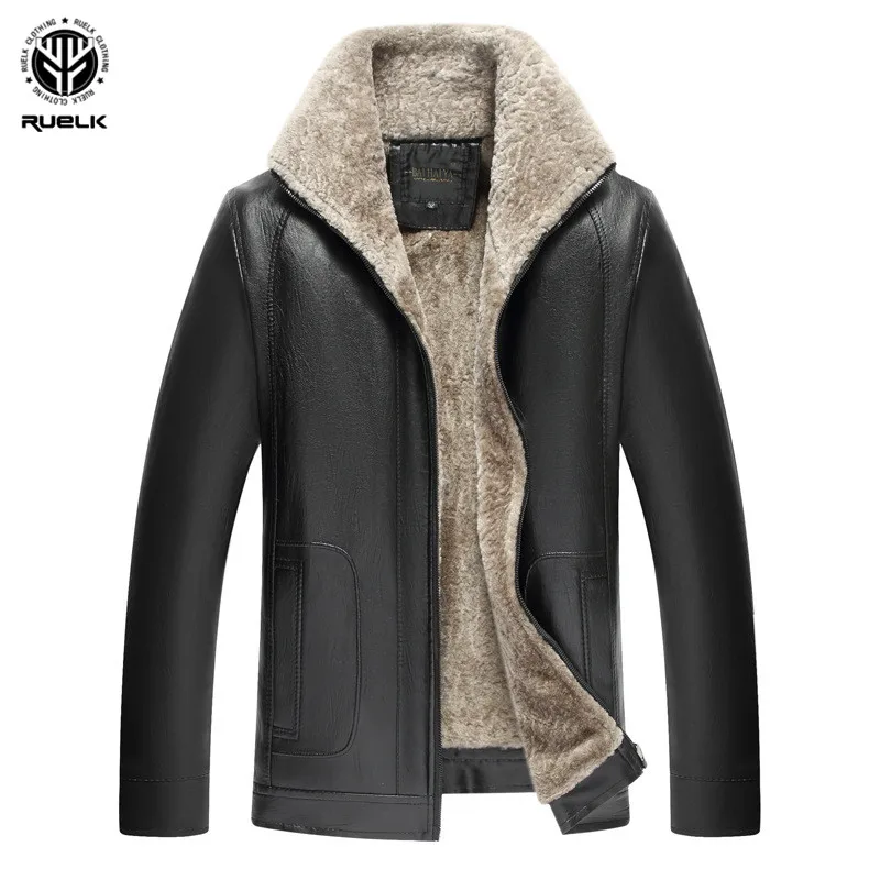 RUELK Brand Motorcycle Leather Jackets Men Autumn and Winter Leather Clothing Men Leather Jackets Male Business Casual Coats
RUELK Brand Motorcycle Leather Jackets Men Autumn and Winter Leather Clothing Men Leather Jackets Male Business Casual Coats