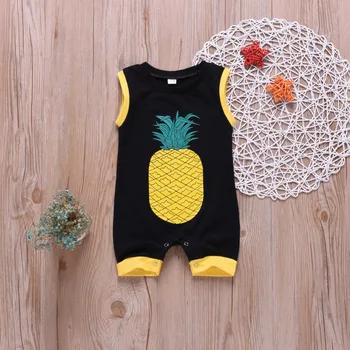 Baby Boy's Sleeveless Pineapple Print Yellow Side Full Length 100% Cotton Summer Rompers Boys's Fashion One-Pieces Rompers
Baby Boy's Sleeveless Pineapple Print Yellow Side Full Length 100% Cotton Summer Rompers Boys's Fashion One-Pieces Rompers