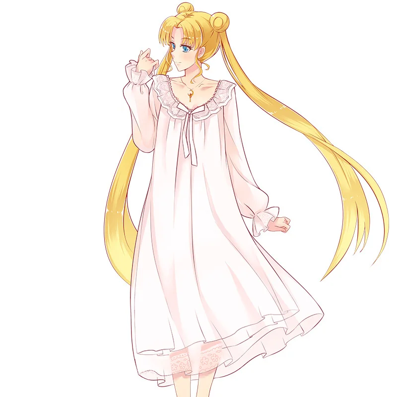 anime girl night dress