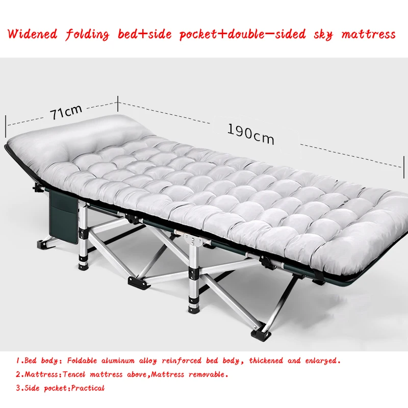 2019 new thick aluminum alloy recliner camp bed office nap rest recliner folding chair mattress detachable double-sided use
2019 new thick aluminum alloy recliner camp bed office nap rest recliner folding chair mattress detachable double-sided use