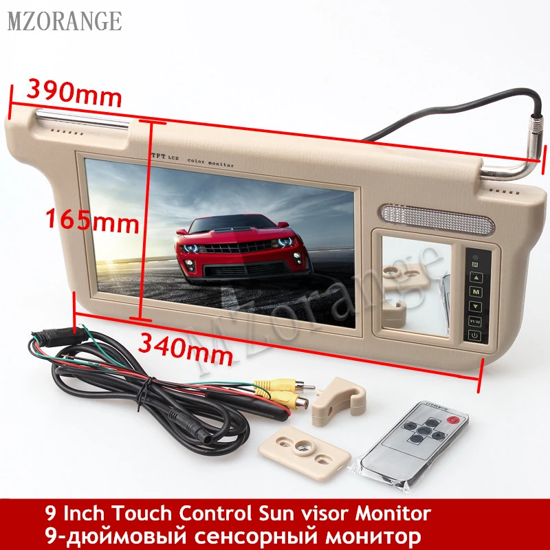 MZORANGE Left or Right 9" Car Sun Visor Monitor 2 Channel Video 800 x 480 Resolution for DVD Player and Car Rearview Camera
MZORANGE Left or Right 9" Car Sun Visor Monitor 2 Channel Video 800 x 480 Resolution for DVD Player and Car Rearview Camera