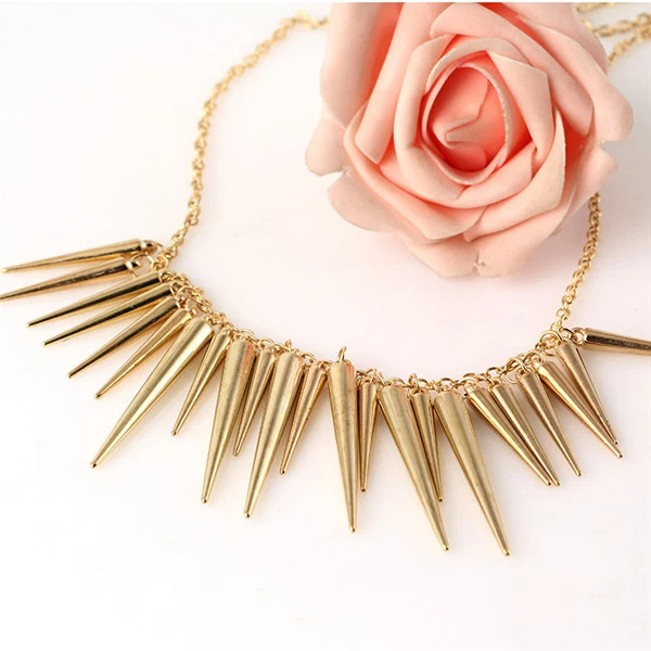 SHUANGR Festival Gift Steam punk Pendant Gold Silver-color Chain Spike Maxi Necklaces & Pendants For Women Statement Jewelry
SHUANGR Festival Gift Steam punk Pendant Gold Silver-color Chain Spike Maxi Necklaces & Pendants For Women Statement Jewelry