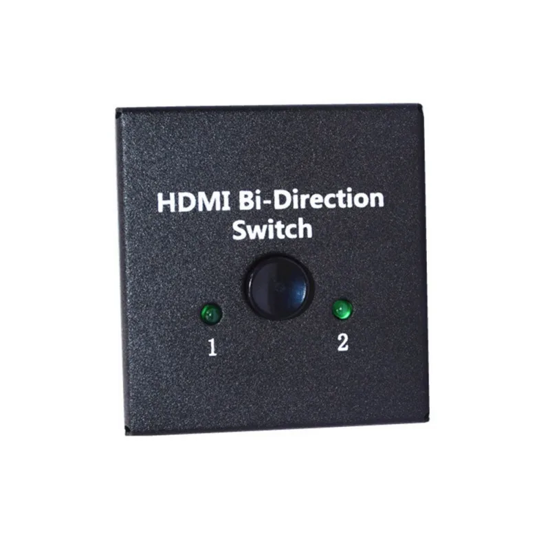 HDMI Switcher 2 Ports 4Kx2K Bi-direction Manual Switch 2x1/1x2 Switch HDCP Passthrough Supports 4K FHD 1080P
HDMI Switcher 2 Ports 4Kx2K Bi-direction Manual Switch 2x1/1x2 Switch HDCP Passthrough Supports 4K FHD 1080P