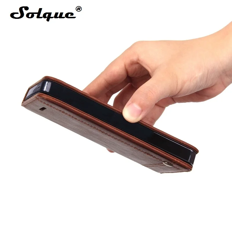 Solque Vintage PU Leather Flip Cover For iPhone X XS MAX XR 6 7 8 Plus 5 5S SE Luxury Magnetic Card Stand Wallet Book Phone Case
Solque Vintage PU Leather Flip Cover For iPhone X XS MAX XR 6 7 8 Plus 5 5S SE Luxury Magnetic Card Stand Wallet Book Phone Case