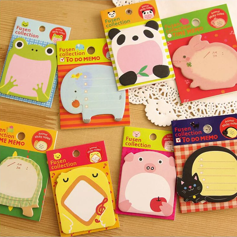 Self-Adhesive Cartoon Cute Animal Memo Pad Sticky Notes Office Post Stationery and School Supplies 1PCS/15 Pages
Self-Adhesive Cartoon Cute Animal Memo Pad Sticky Notes Office Post Stationery and School Supplies 1PCS/15 Pages