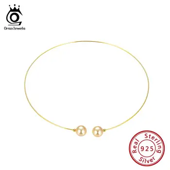 ORSA JEWELS Simple Choker Pure 925 Shell Pearl Pendant For Female Sterling Silver Collar Stylish Party Single Fine Jewelry SN156
ORSA JEWELS Simple Choker Pure 925 Shell Pearl Pendant For Female Sterling Silver Collar Stylish Party Single Fine Jewelry SN156