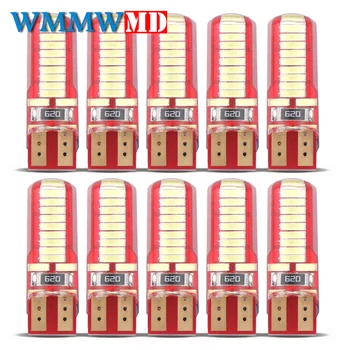 10PC T10 W5W LED car interior light Silica gel 24LED marker lamp 12V 194 501 Side Wedge parking bulb canbus auto car styling 
10PC T10 W5W LED car interior light Silica gel 24LED marker lamp 12V 194 501 Side Wedge parking bulb canbus auto car styling