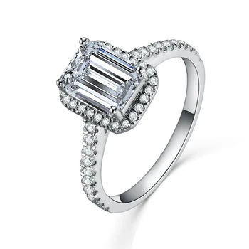 Perfect Design Pillow Shape 1 Carat Simulate Diamond Engagement Ring White Gold Cover Solid Sterling Silver Best New Year Gift
Perfect Design Pillow Shape 1 Carat Simulate Diamond Engagement Ring White Gold Cover Solid Sterling Silver Best New Year Gift