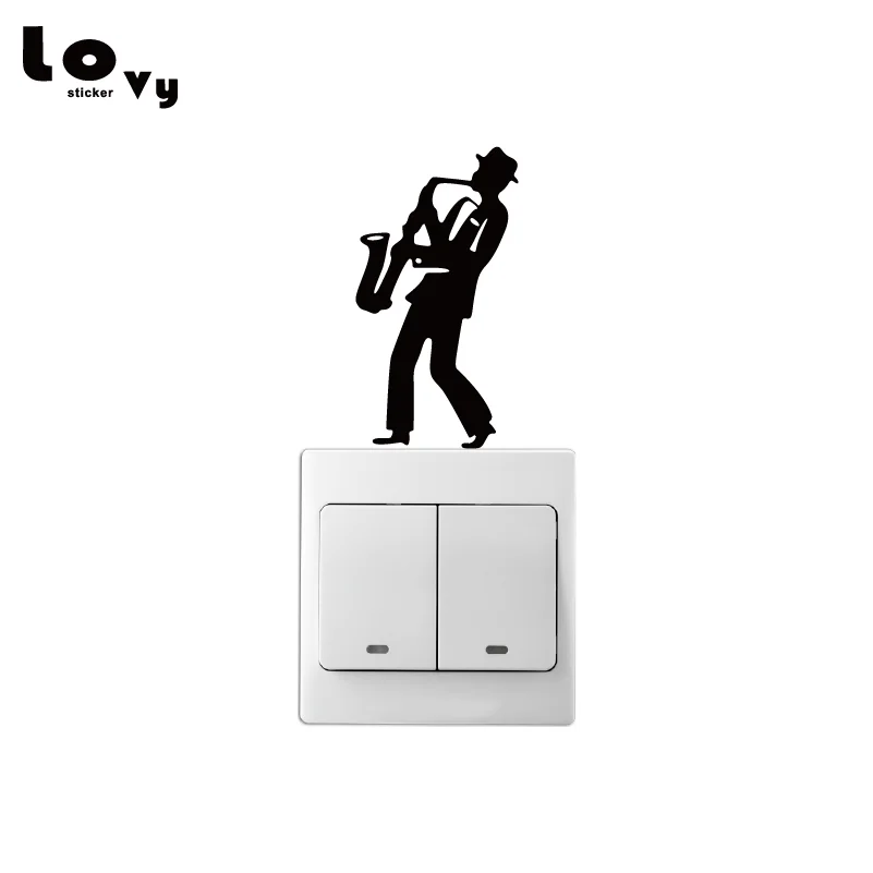 Man Playing Saxophone Switch Sticker Fashion Music Vinyl Wall Sticker Home Decor SW0198
Man Playing Saxophone Switch Sticker Fashion Music Vinyl Wall Sticker Home Decor SW0198