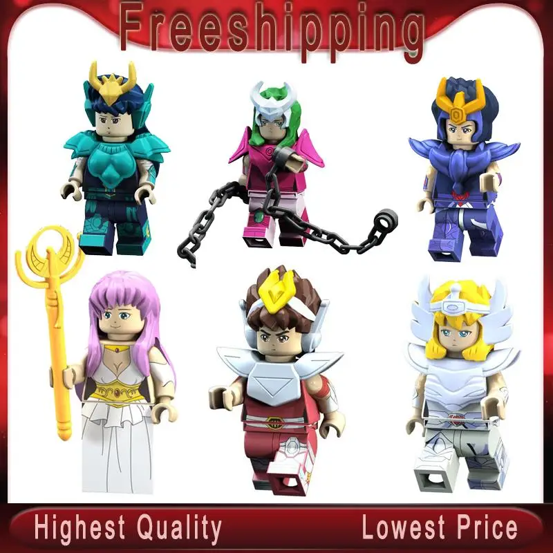Single Sale Saint Seiya Super Heroes Knights of the Zodiac Athena Shiryu Glacier Tutankhamu Building Blocks Children Toys PG8128
Single Sale Saint Seiya Super Heroes Knights of the Zodiac Athena Shiryu Glacier Tutankhamu Building Blocks Children Toys PG8128