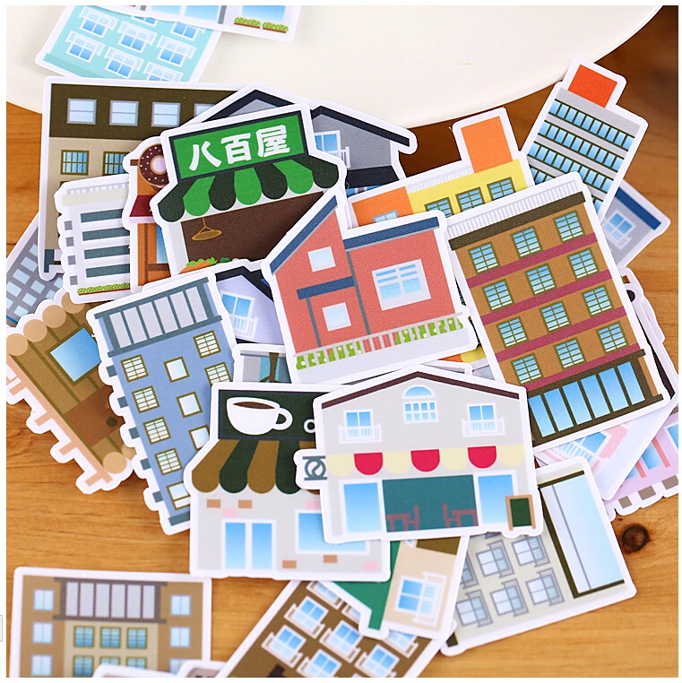 32pcs Creative Cute Self-made Cute Cityscape Sticker Scrapbooking Stickers /decorative Sticker /DIY Craft Photo Albums
32pcs Creative Cute Self-made Cute Cityscape Sticker Scrapbooking Stickers /decorative Sticker /DIY Craft Photo Albums