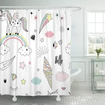 Cute Unicorn Dreams Pattern Doodle Baby Graphic Nursery Kid Star Summer Decor Shower Curtains Bathroom Curtain
Cute Unicorn Dreams Pattern Doodle Baby Graphic Nursery Kid Star Summer Decor Shower Curtains Bathroom Curtain