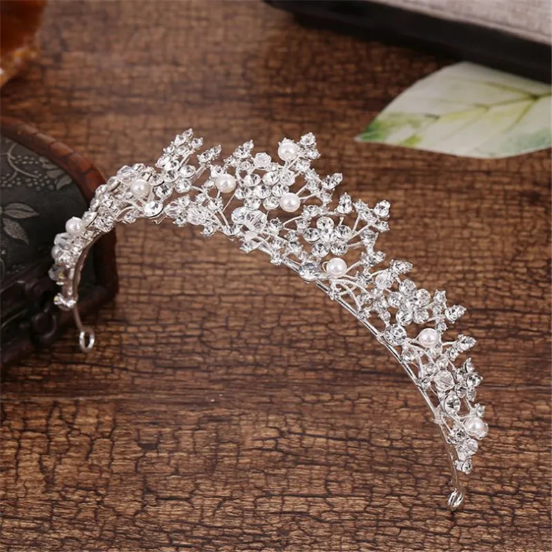 High Quality Crystal Imitate Pearl Tiaras And Crowns Bridal Hair Accessories Wedding Quinceanera Crown Pageant Rhinestone Tiara
High Quality Crystal Imitate Pearl Tiaras And Crowns Bridal Hair Accessories Wedding Quinceanera Crown Pageant Rhinestone Tiara
