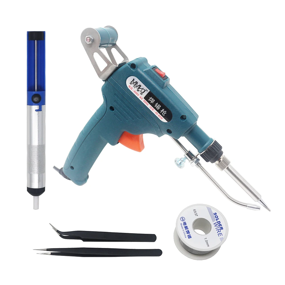 60W Hand-held Internal Heating Soldering Iron with EU plug Automatically Send Tin Gun Soldering Station DIY Welding Repair Tool
60W Hand-held Internal Heating Soldering Iron with EU plug Automatically Send Tin Gun Soldering Station DIY Welding Repair Tool