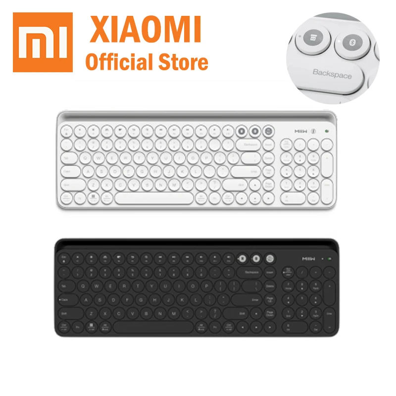 Xiaomi Miiiw Bluetooth dual mode keyboard 2.4GHz wireless connection 10m available 104 Keys Multi system compatible mijia
Xiaomi Miiiw Bluetooth dual mode keyboard 2.4GHz wireless connection 10m available 104 Keys Multi system compatible mijia