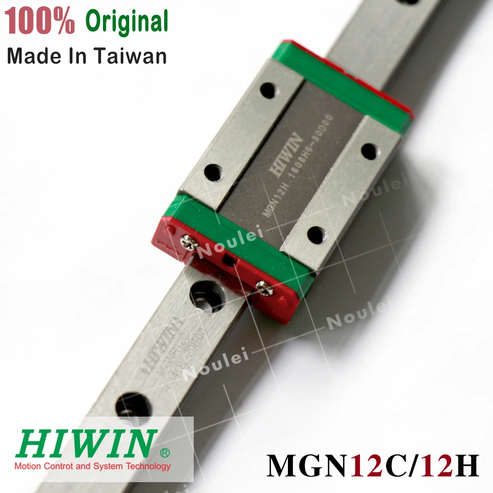 HIWIN MGN12C MGN12H slide block with MGN12 linear guide rail 200mm 300mm 350mm 400mm 450mm 500mm for mini CNC kit
HIWIN MGN12C MGN12H slide block with MGN12 linear guide rail 200mm 300mm 350mm 400mm 450mm 500mm for mini CNC kit