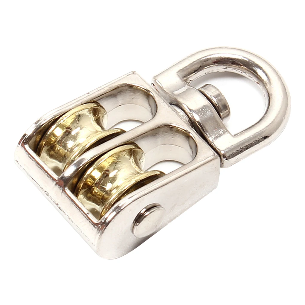 43mm Swivel Double Pulley Sheave Rigging Metal Lift Hoist Rope Hanging Lifting Wheel Zinc Alloy Pulley Groove
43mm Swivel Double Pulley Sheave Rigging Metal Lift Hoist Rope Hanging Lifting Wheel Zinc Alloy Pulley Groove
