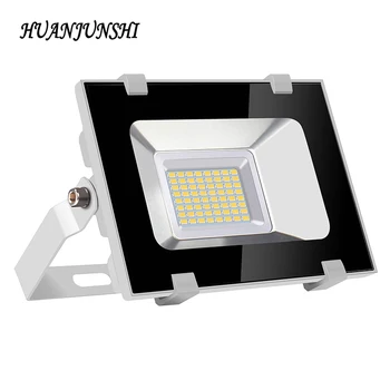 

HUAN JUN SHI 30W Outdoor Led Spotlight Flood Light Waterproof Foco Led Exterior Reflector Floodlight for Garden Street Park 220V