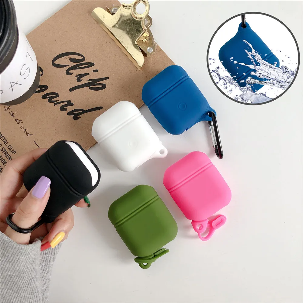 Plain Soft TPU Waterproof Earphone Case For Airpods1/2 Bluetooth Wireless Earphone Protective Skin Cover For AirPods Bag
Plain Soft TPU Waterproof Earphone Case For Airpods1/2 Bluetooth Wireless Earphone Protective Skin Cover For AirPods Bag