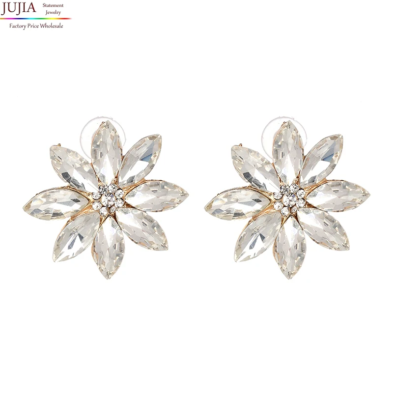 JUJIA big size New earrings crystal flower earrings for women jewelry pendantes oorbellen drop crystal earrings wholesale
JUJIA big size New earrings crystal flower earrings for women jewelry pendantes oorbellen drop crystal earrings wholesale