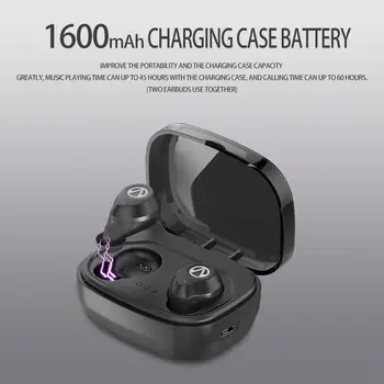 Touch Control TWS Bluetooth V5.0 Earphone Stereo Music IPX7 Deep Waterproof True Wireless Earbuds with Charging case 1600mAh
Touch Control TWS Bluetooth V5.0 Earphone Stereo Music IPX7 Deep Waterproof True Wireless Earbuds with Charging case 1600mAh