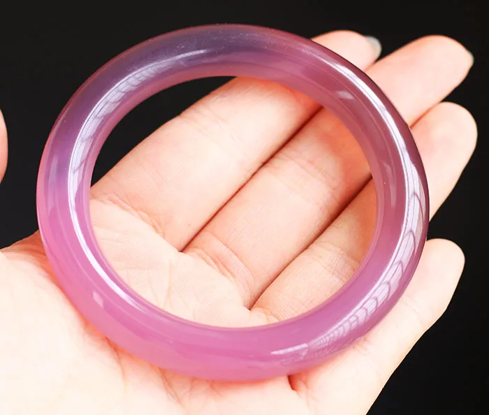 Агат браслет Фиолетовый Круглый нефритовый фиолетовая леди | Украшения и