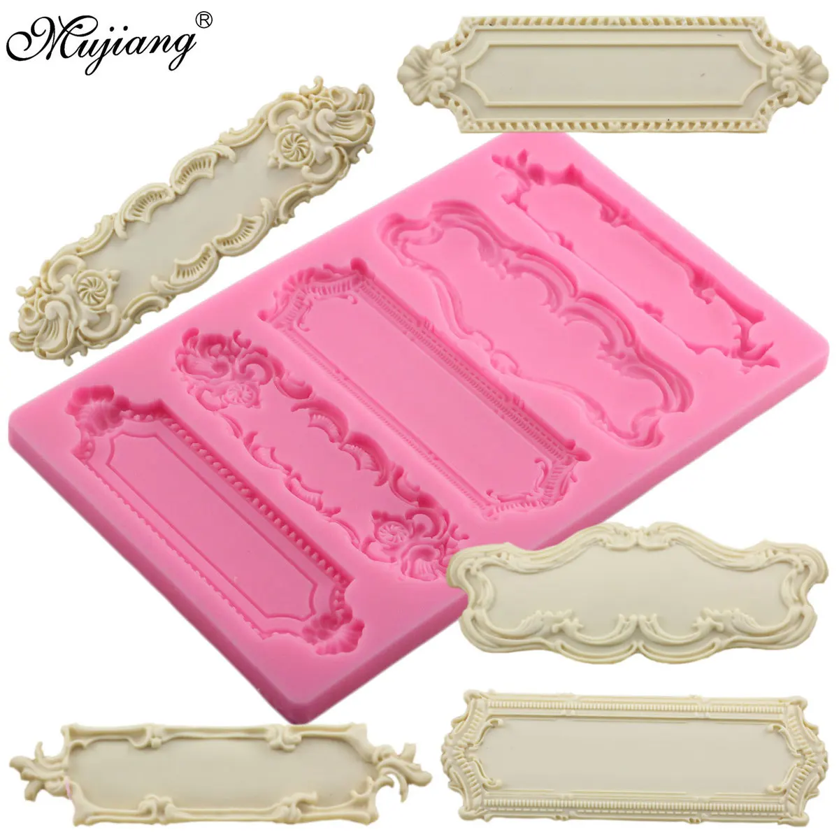 DIY Cake Baking Frame Cake Border Silicone Molds 3D Cupcake Fondant Decorating Tools Candy Fimo Clay Chocolate Gumpaste Mould
DIY Cake Baking Frame Cake Border Silicone Molds 3D Cupcake Fondant Decorating Tools Candy Fimo Clay Chocolate Gumpaste Mould