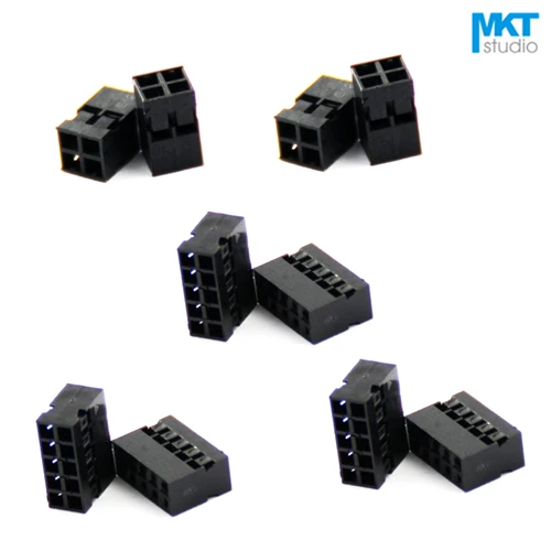 100Pcs Dupont 2.0mm Pitch Double Row Female Housing Connector Sample 2x2P 2x3P 2x4P 2x5P 2x6P 2x7P 2x8P 2x9P 2x10P 2x11P 2x12P
100Pcs Dupont 2.0mm Pitch Double Row Female Housing Connector Sample 2x2P 2x3P 2x4P 2x5P 2x6P 2x7P 2x8P 2x9P 2x10P 2x11P 2x12P