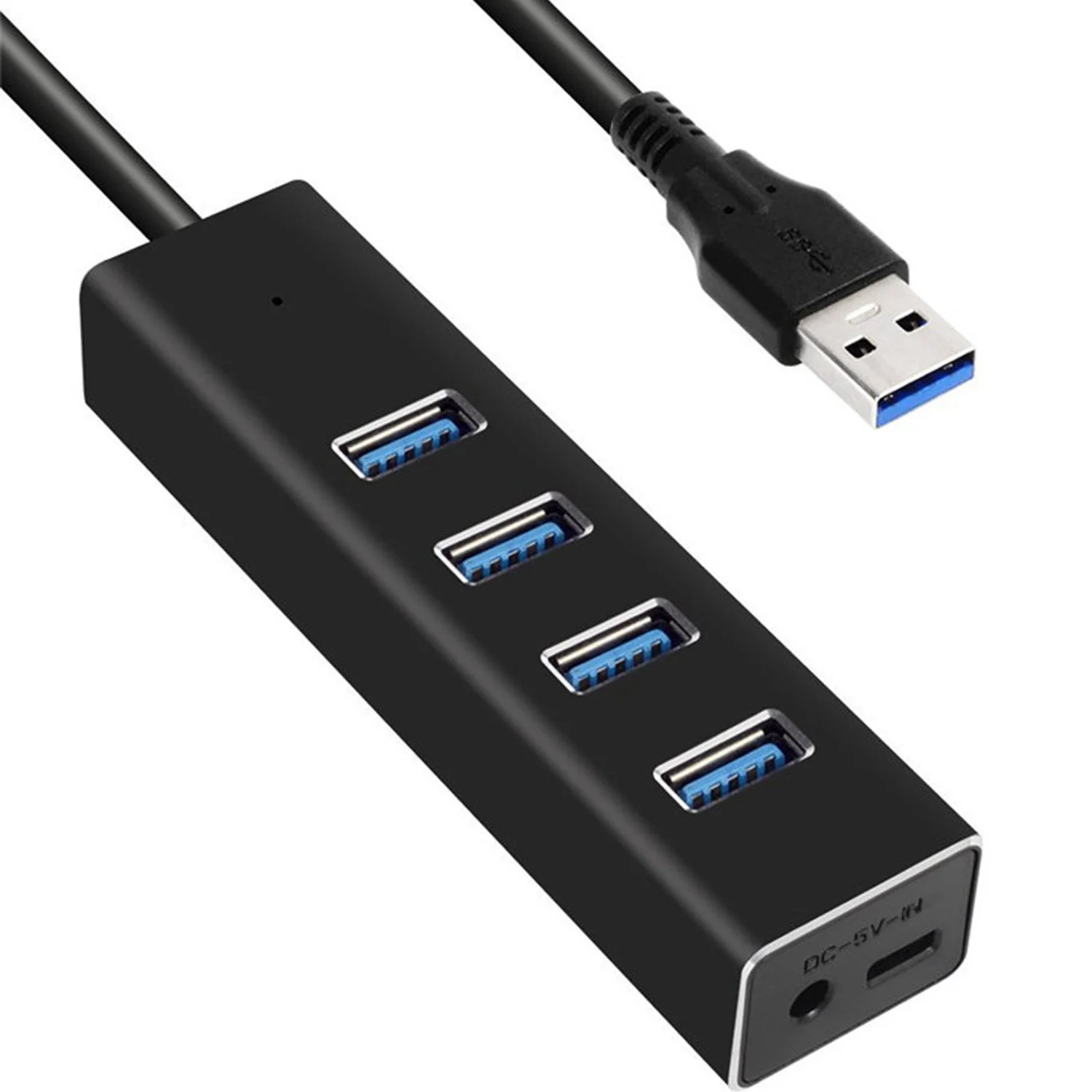 Aluminum 4 Ports USB 3.0 Hub 5 Gbps Super Transmission Speed USB Splitter with Micro DC Power Port For Computer PC Accessories
Aluminum 4 Ports USB 3.0 Hub 5 Gbps Super Transmission Speed USB Splitter with Micro DC Power Port For Computer PC Accessories