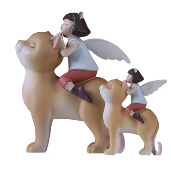 Cute Angel Girl Miniature Figurines Ornaments For Home Decoration Creative Animal Cat Birds Resin Figure Home Decor Accessories
Cute Angel Girl Miniature Figurines Ornaments For Home Decoration Creative Animal Cat Birds Resin Figure Home Decor Accessories