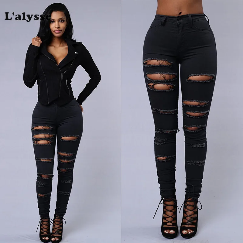 LALYSSE plus size Jeans Women Hole Destroyed Ripped Distressed Slim Denim Pants Boyfriend Jeans Ladies High Waist Stretch Jeans
LALYSSE plus size Jeans Women Hole Destroyed Ripped Distressed Slim Denim Pants Boyfriend Jeans Ladies High Waist Stretch Jeans