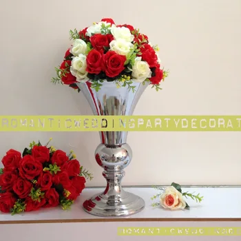 Top-rated 15.7" Silver Wedding Flower vases Table centerpiece Wedding Decoration 10PCS/LOT
Top-rated 15.7" Silver Wedding Flower vases Table centerpiece Wedding Decoration 10PCS/LOT