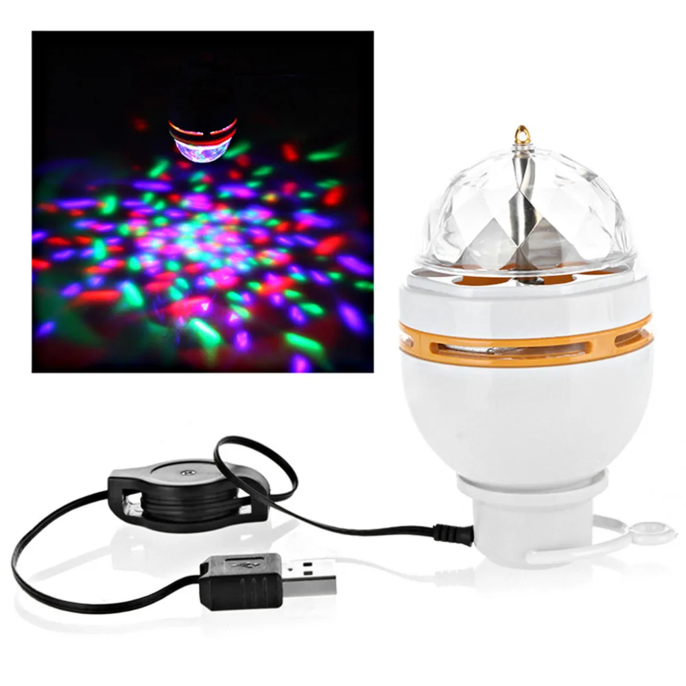 Mini RGB 3W LED MP3 DJ Club Pub Disco Party Music Crystal Magic Ball Stage Effect Light Auto Rotating Bulb With USB Interface
Mini RGB 3W LED MP3 DJ Club Pub Disco Party Music Crystal Magic Ball Stage Effect Light Auto Rotating Bulb With USB Interface