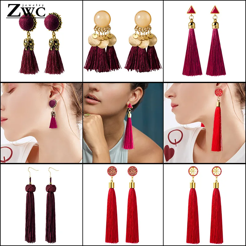 ZWC 2019 Bohemian Long Tassel Trendy Earrings For Women Crystal Drop Earrings For Wedding Fashion Statement Party Jewelry Gift
ZWC 2019 Bohemian Long Tassel Trendy Earrings For Women Crystal Drop Earrings For Wedding Fashion Statement Party Jewelry Gift