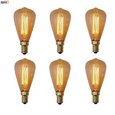 IWHD Lampada E14 Edison Bulb Lamp 220V 40W Bombilla Vintage Bulb Candle Incandescent Retro Lamp C35
IWHD Lampada E14 Edison Bulb Lamp 220V 40W Bombilla Vintage Bulb Candle Incandescent Retro Lamp C35
