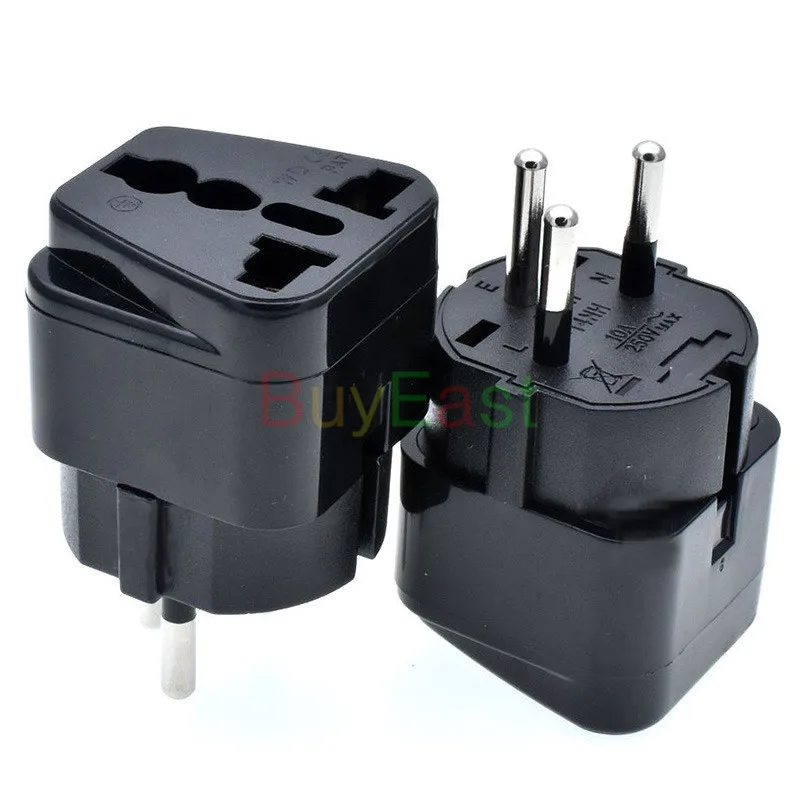 2 x ISRAEL Travel Plug Adapter Universal Outlet Change AU/ US/EU/UK Israel 3 Pin Grounded Plug Adaptor 10A 250V
2 x ISRAEL Travel Plug Adapter Universal Outlet Change AU/ US/EU/UK Israel 3 Pin Grounded Plug Adaptor 10A 250V