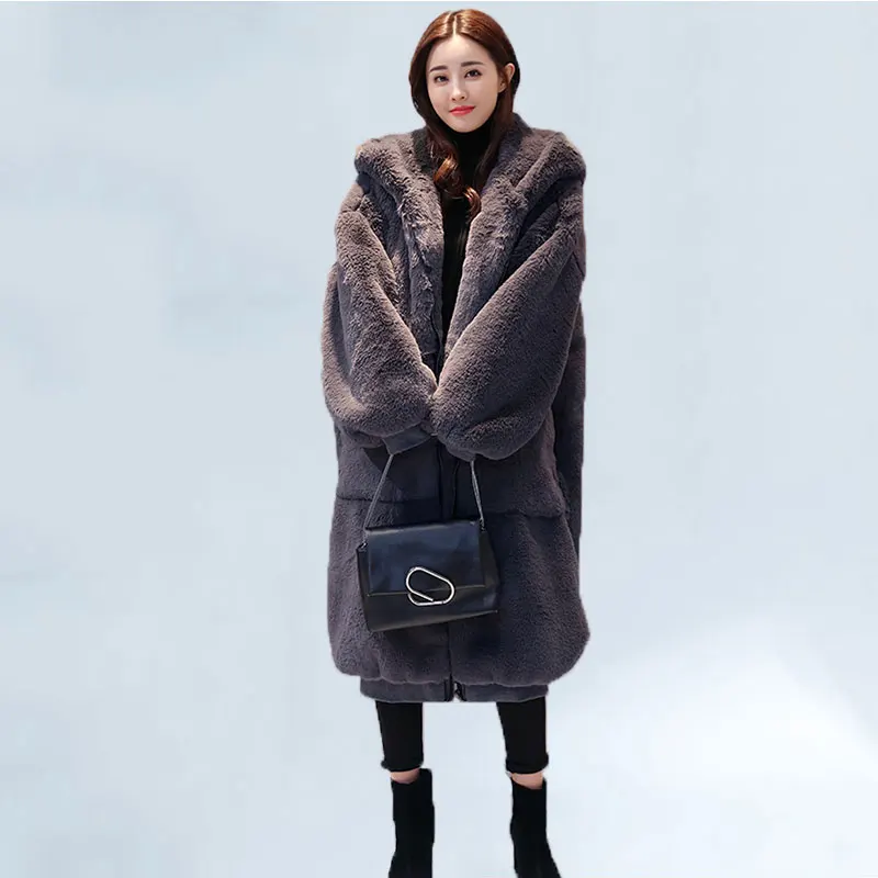Oversized Winter Warm hooded Jacket women Thicken Long Coat Solid color Faux Fur Coat Women Casual Women Fur Faux Jacket Outwear
Oversized Winter Warm hooded Jacket women Thicken Long Coat Solid color Faux Fur Coat Women Casual Women Fur Faux Jacket Outwear