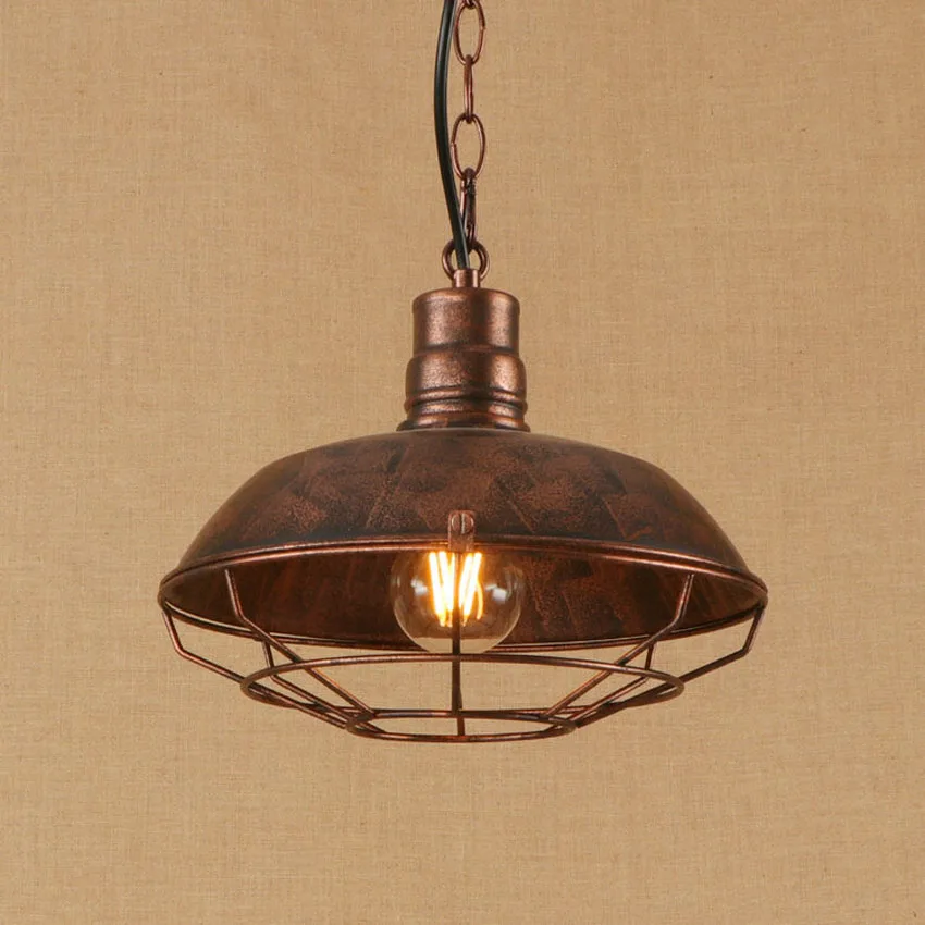 American country retro pendant lights dia 26cm metal iron net industrial style droplight restaurant cafe bar Nordic pendant lamp
American country retro pendant lights dia 26cm metal iron net industrial style droplight restaurant cafe bar Nordic pendant lamp