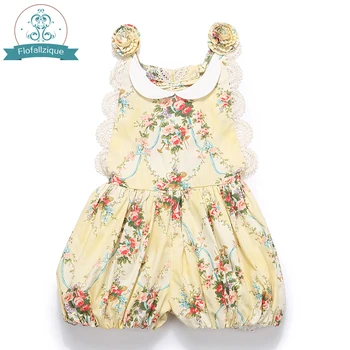 2018 brand cotton floral Print Baby Girl Jumpsuit summer romper outfits elastic waist toddler Children Clothing 1-10Yrs
2018 brand cotton floral Print Baby Girl Jumpsuit summer romper outfits elastic waist toddler Children Clothing 1-10Yrs