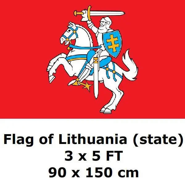 Lithuania (state) Flag 90x150cm 100D Polyester Historical Lithuanian Country Flags and Banners For Home Decoration
Lithuania (state) Flag 90x150cm 100D Polyester Historical Lithuanian Country Flags and Banners For Home Decoration