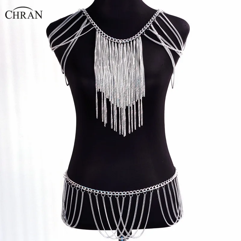 Chran Shoulder Chain Slave Necklace Lingerie Waist Belt Beach Bikini Cover Up Beach Chain Bra Bralette EDM Wear Jewelry CR4137
Chran Shoulder Chain Slave Necklace Lingerie Waist Belt Beach Bikini Cover Up Beach Chain Bra Bralette EDM Wear Jewelry CR4137