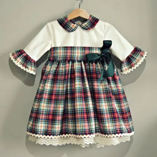 2018 Summer Kids Baby Girls Plaid Bowknot Princess Dress Flare Sleeve Party Pageant Lace Tutu Dress Fashion Cute Girls Sundress
2018 Summer Kids Baby Girls Plaid Bowknot Princess Dress Flare Sleeve Party Pageant Lace Tutu Dress Fashion Cute Girls Sundress