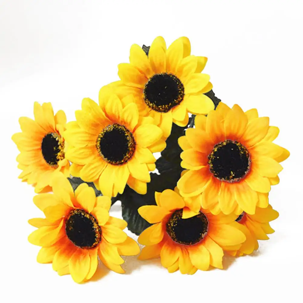 20# New Fashion 1 Bouquet 7 Heads Artificial Sunflower Faux Silk Flowers Home Wedding Decor Artificial & Dried Flowers
20# New Fashion 1 Bouquet 7 Heads Artificial Sunflower Faux Silk Flowers Home Wedding Decor Artificial & Dried Flowers