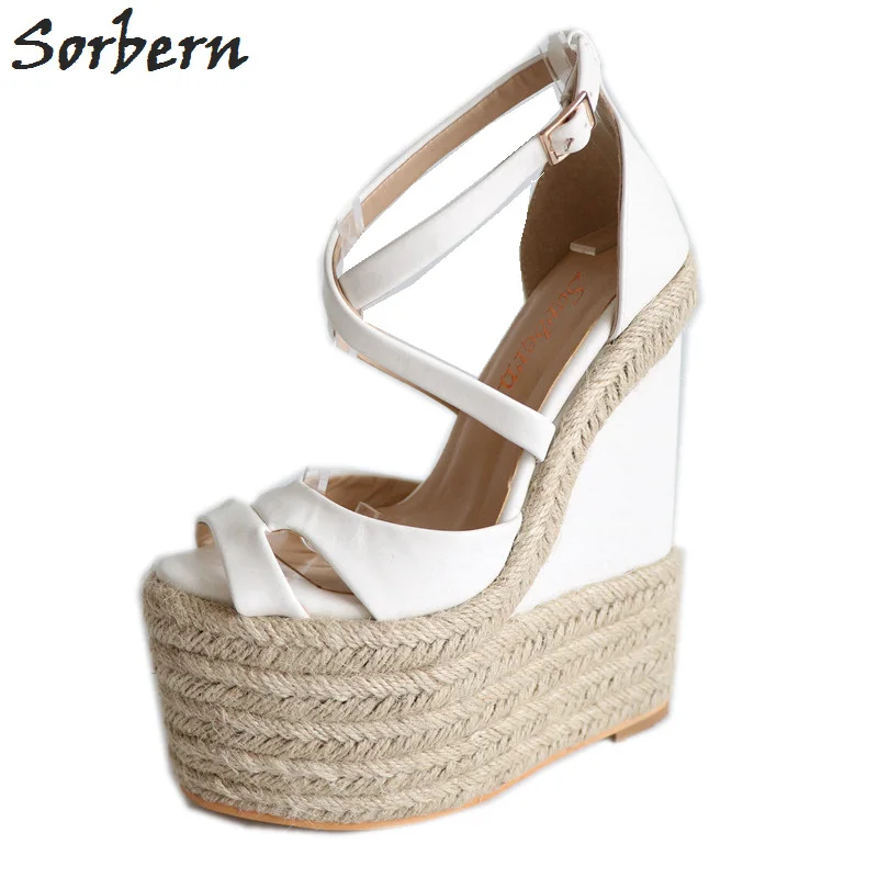 Sorbern Extreme High Heels Women Pumps Slingback Shoes Big Size Clear Shoe Heels Open Toe Pump Heels Size 5 High Heels Sales Hot